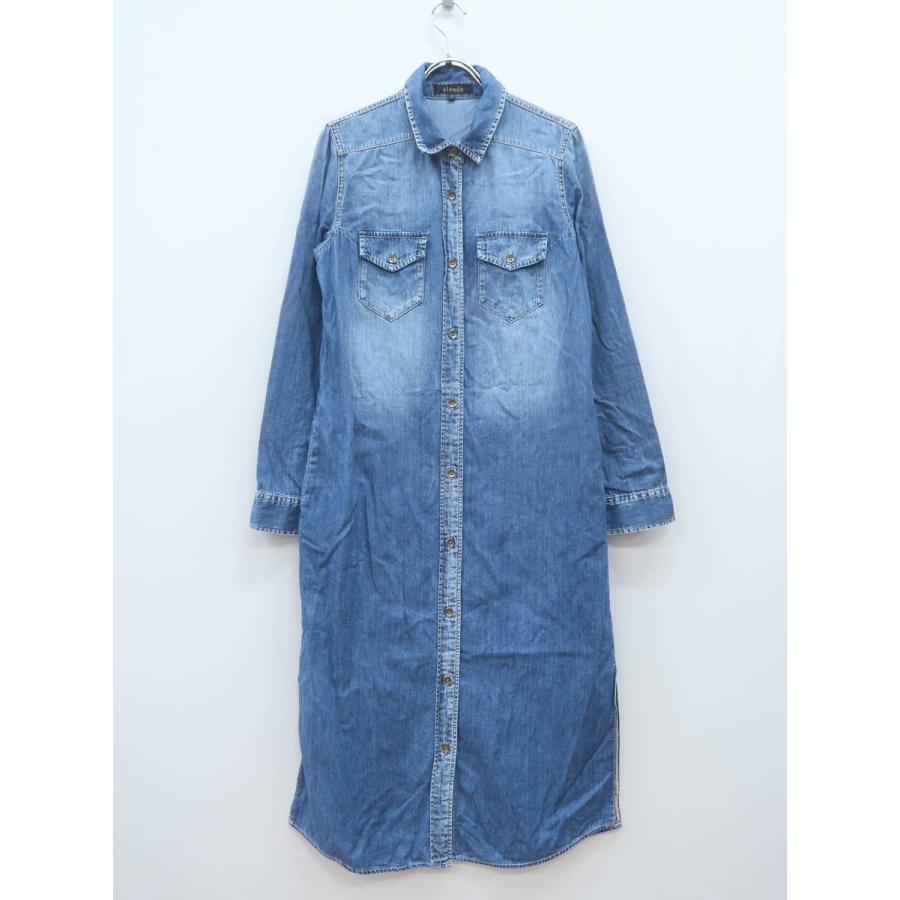 Rienda リエンダ デニムマキシシャツワンピース 長袖 青 レディース Aランク M 委託倉庫から出荷 At 12 ブランド品の買取販売 Wanboo 通販 Yahoo ショッピング