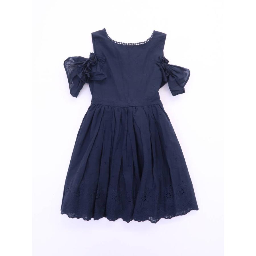 Evelyn エブリン オープンショルダーアイレットレースフレアワンピース 半袖 紺 レディース Aランク 8 36 ブランド品の買取販売 Wanboo 通販 Yahoo ショッピング