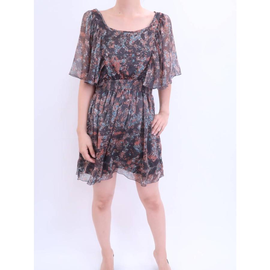 Slobe Iena スローブイエナ 花柄シフォンワンピース 半袖 グレー オレンジ レディース Aランク H25 29 ブランド古着の買取販売 Wanboo 通販 Yahoo ショッピング