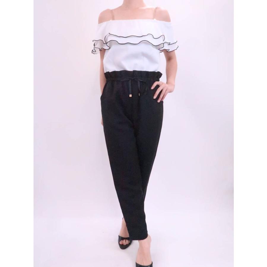 Michellmacaron ミシェルマカロン オフショルダーフリルコンビネゾン 白 黒 レディース Aランク S W1574 8 ブランド品の買取販売 Wanboo 通販 Yahoo ショッピング