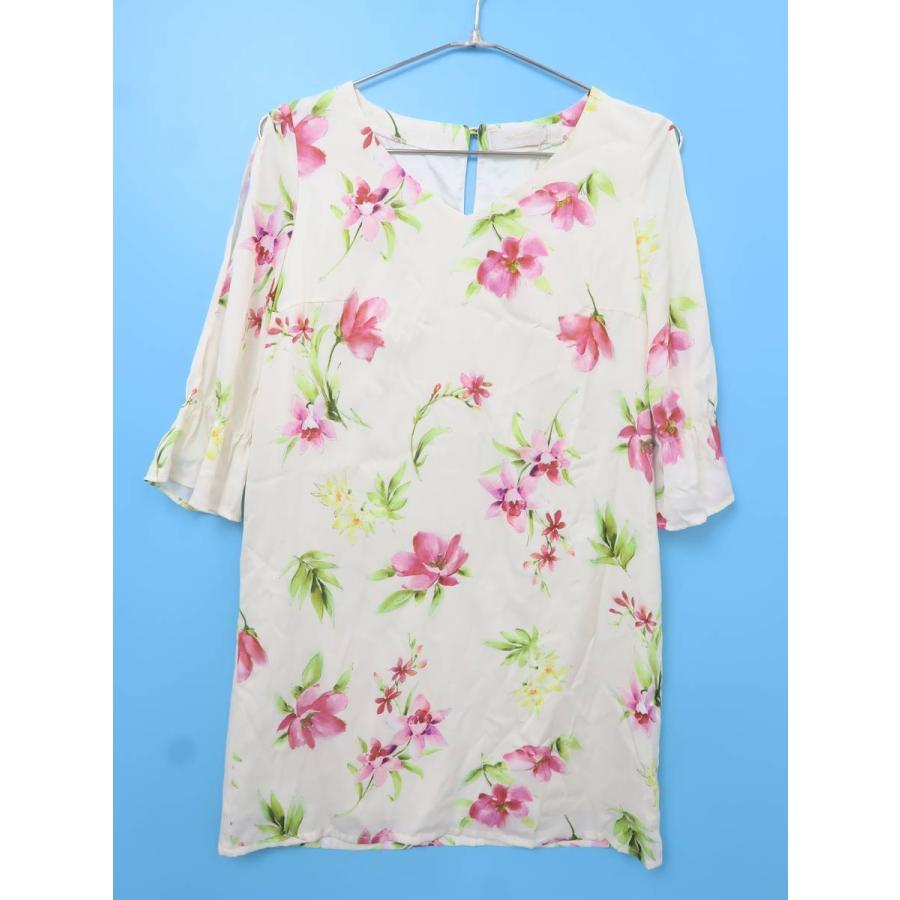 Michellmacaron ミシェルマカロン フラワーワンピース 七分袖 白 赤 レディース 新品 M 委託倉庫から出荷 X2135 3 ブランド品の買取販売 Wanboo 通販 Yahoo ショッピング