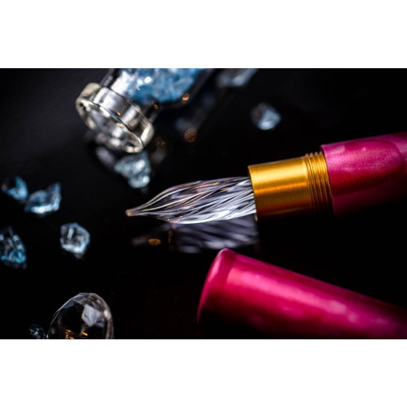 新品未使用　完売品　Wancher しずく・ガラスニブ万年筆　火星　EF 新品未使用 完売品 Wancher しずく・ガラスニブ万年筆 火星 EF