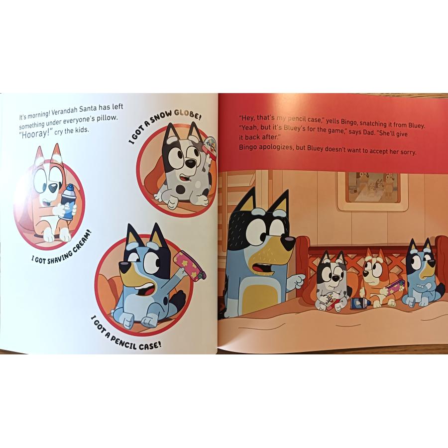 ブルーイ「ベランダのサンタ」 英語 絵本 Bluey: Bluey Christmas Eve
