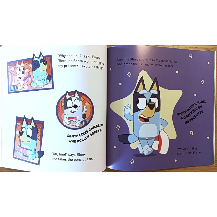ブルーイ「ベランダのサンタ」 英語 絵本 Bluey: Bluey Christmas Eve