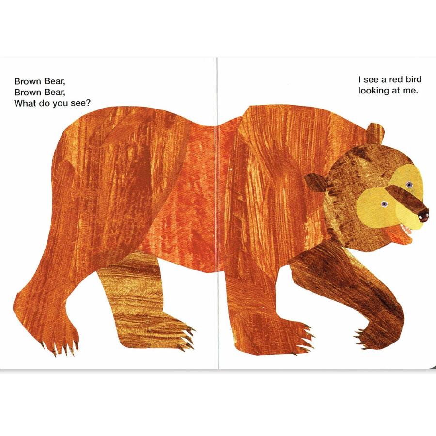 エリックカール Brown Bear,Brown Bear,What Do You See? ボードブック 英語 絵本 子供 かんたん 幼児 |  | 01