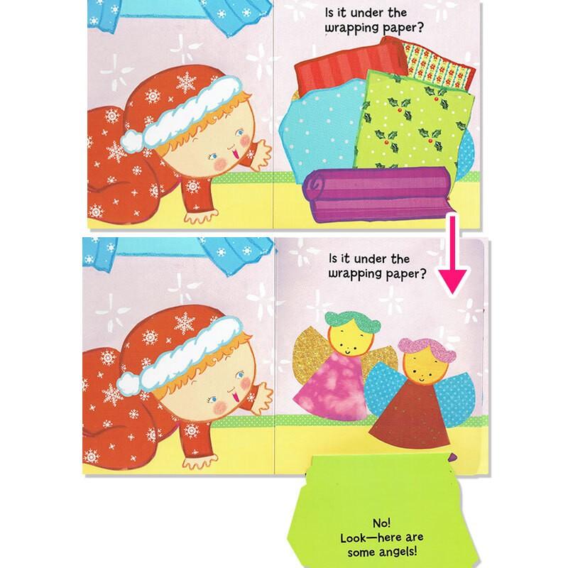 クリスマス しかけ絵本 Karen Katz作  Where is baby's Christmas Present? プレゼント ファーストブック 読み聞かせ 大判絵本 |  | 02