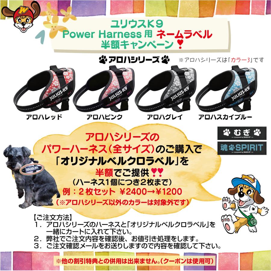 Size0-1-2 カラー2 ユリウスK9 中型犬 大型犬 IDCパワーハーネス