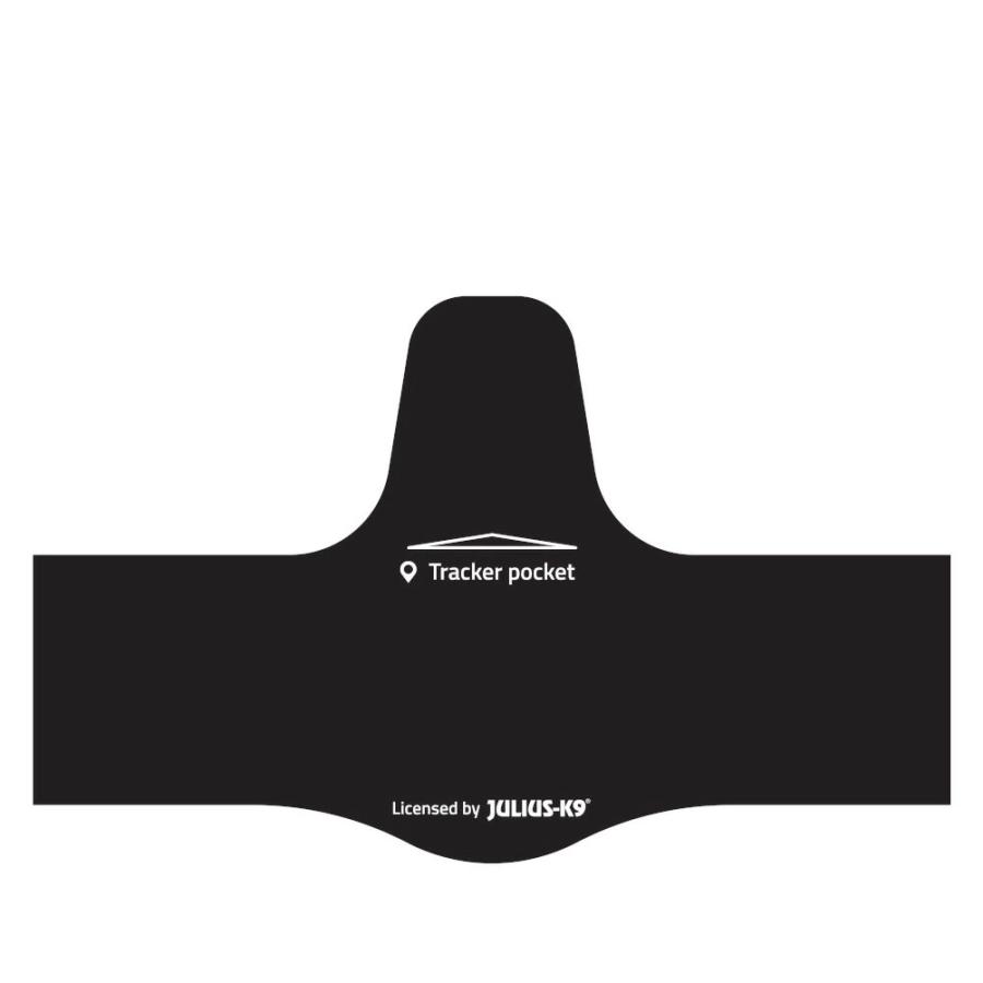 Julius-K9 トラッキングデバイスホルダー付きラベル＜ラベルカラー：ブラック＞【SサイズLサイズ】 マジックテープ ユリウスケーナイン ユリウスK9・ハーネス用 | 