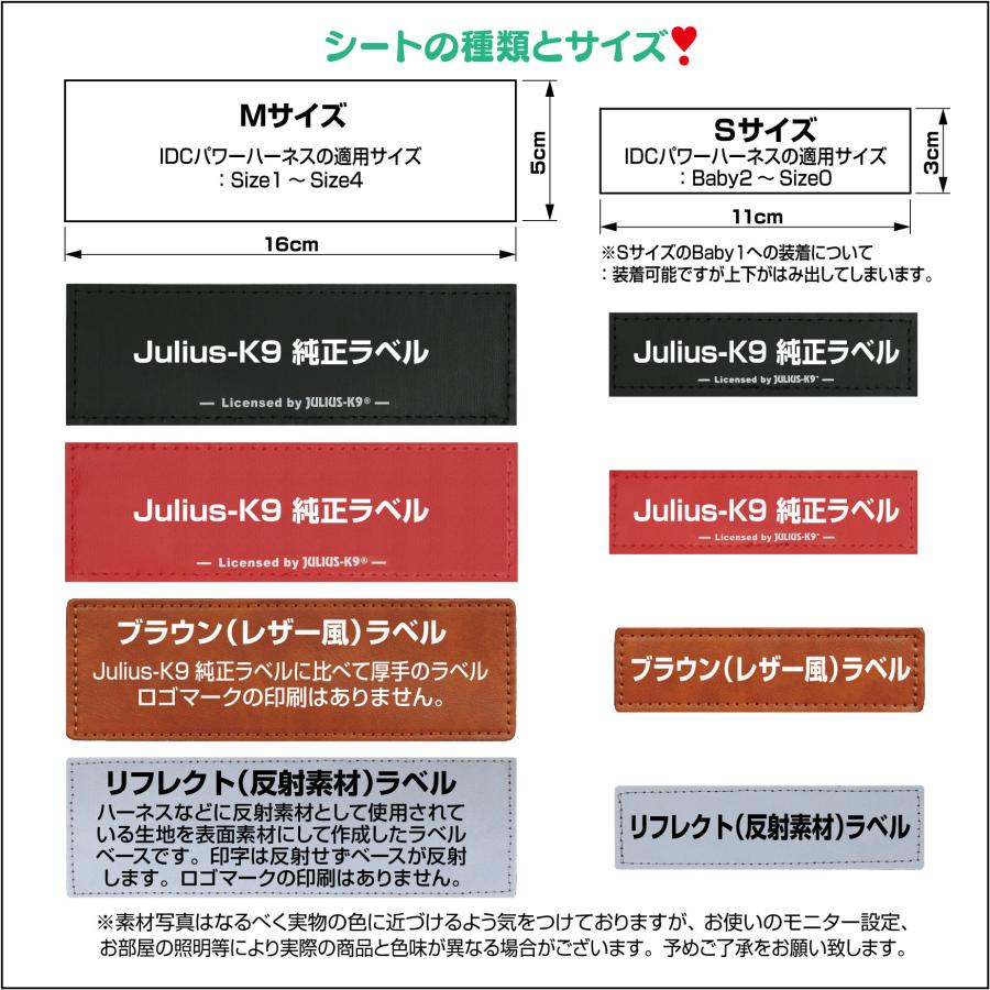 カラフルラベル【2枚セット サイズM・S】 ベースカラー：ブラウン