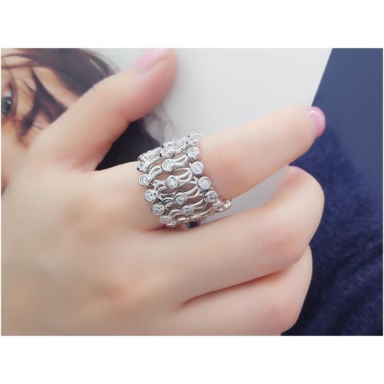2wayアクセサリー 指輪 女性 超豪華 シルバー 手作り つけ方2way 自由に伸縮可能 Ring1 W M 通販 Yahoo ショッピング