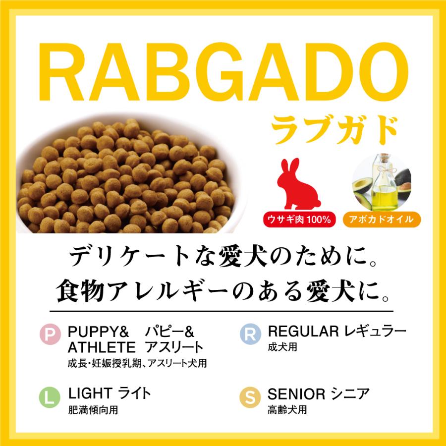 ドッグフード wanfoo ラブガド(ウサギ肉タイプ) レギュラー 成犬用 お試しセット400g(200g×2袋入り) ワンフー 無添加 国産 | wanfoo | 01