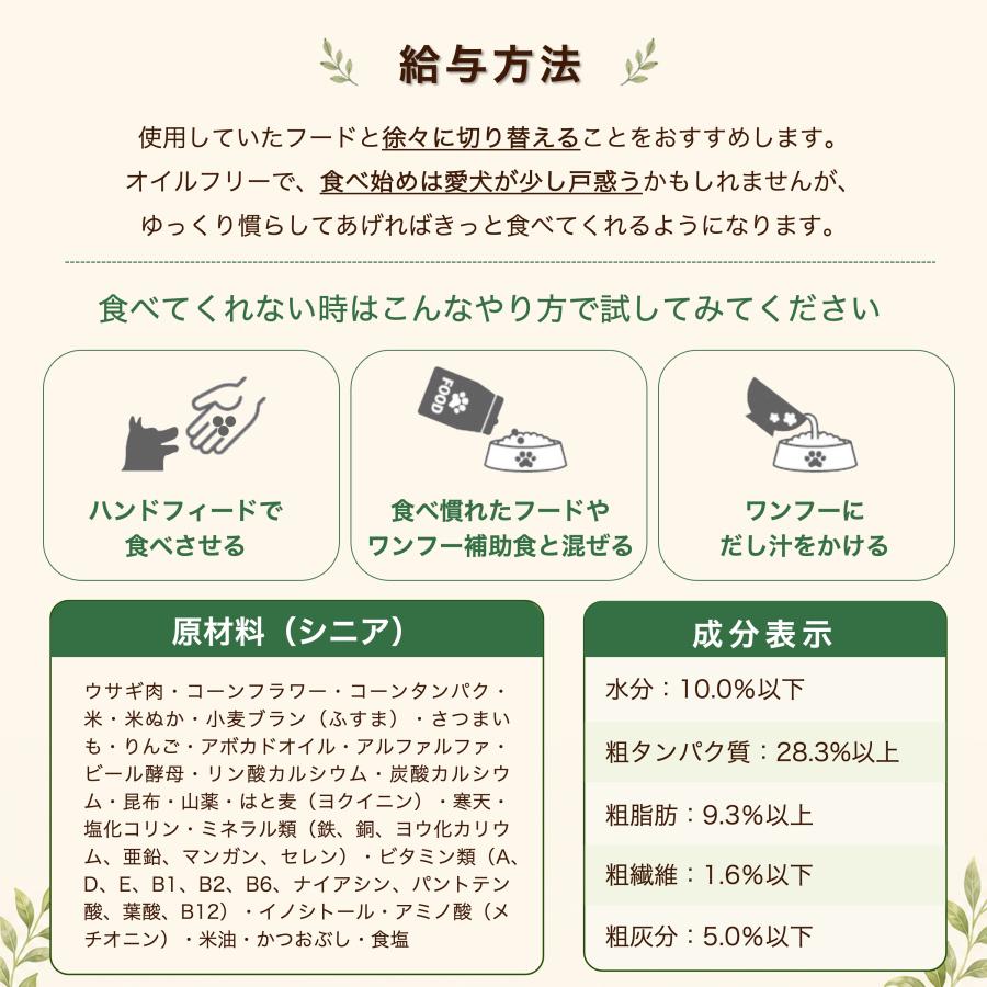 wanfoo（ワンフー） ドッグフード ラブガド(ウサギ肉タイプ) シニア