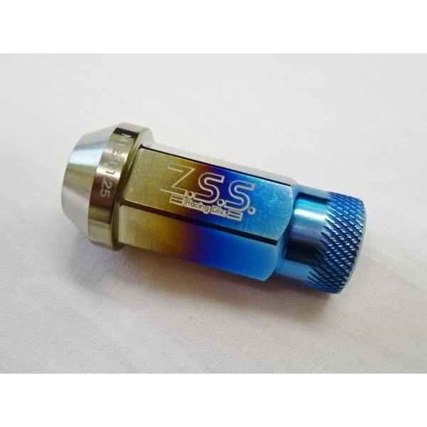 Z.S.S. レーシングナット M12 × P1.25 17HEX 貫通 48.5mm 本物 チタン 