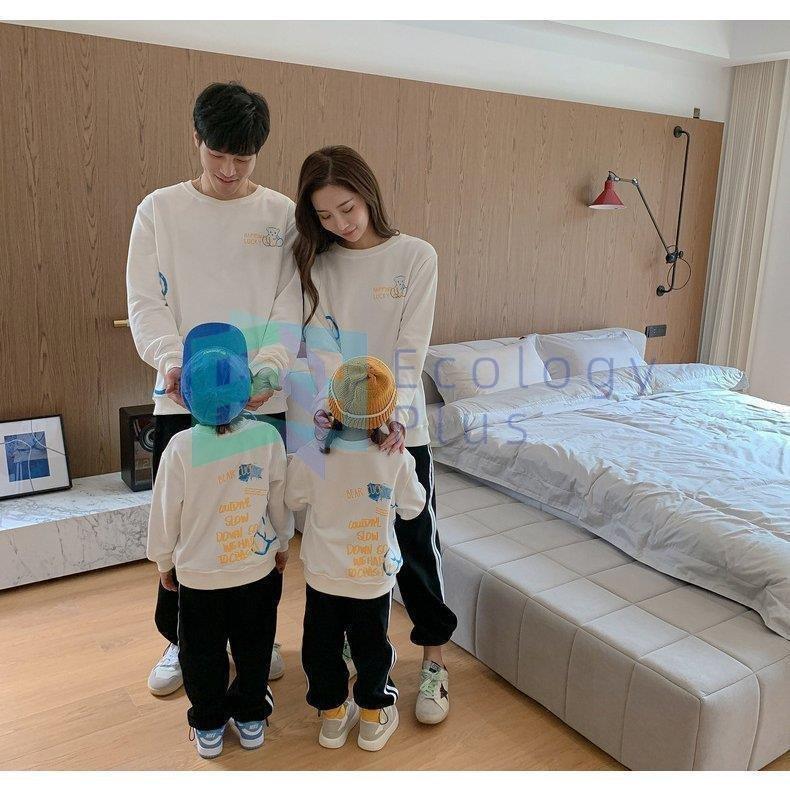 オープニング大セール トップス 親子ペアルック ベビー 親子コーデ 親子 ペアルック 親子お揃い 親子ペア トレイナー ロングパンツ 家族お揃い クマ柄 長袖 キッズ 親子お揃い トップス おしゃれ 親子 ペアルック 部屋着 親子コーデ パパ ママと娘 子供服
