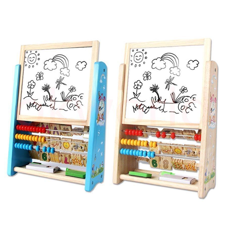 男の子 幼稚園女の子 保育園 小学生 子供 知育玩具 黒板 イーゼル 両面ボード プレゼント ホワイトボード 室内外 知育玩具 同梱不可 Asociacionaepi Es