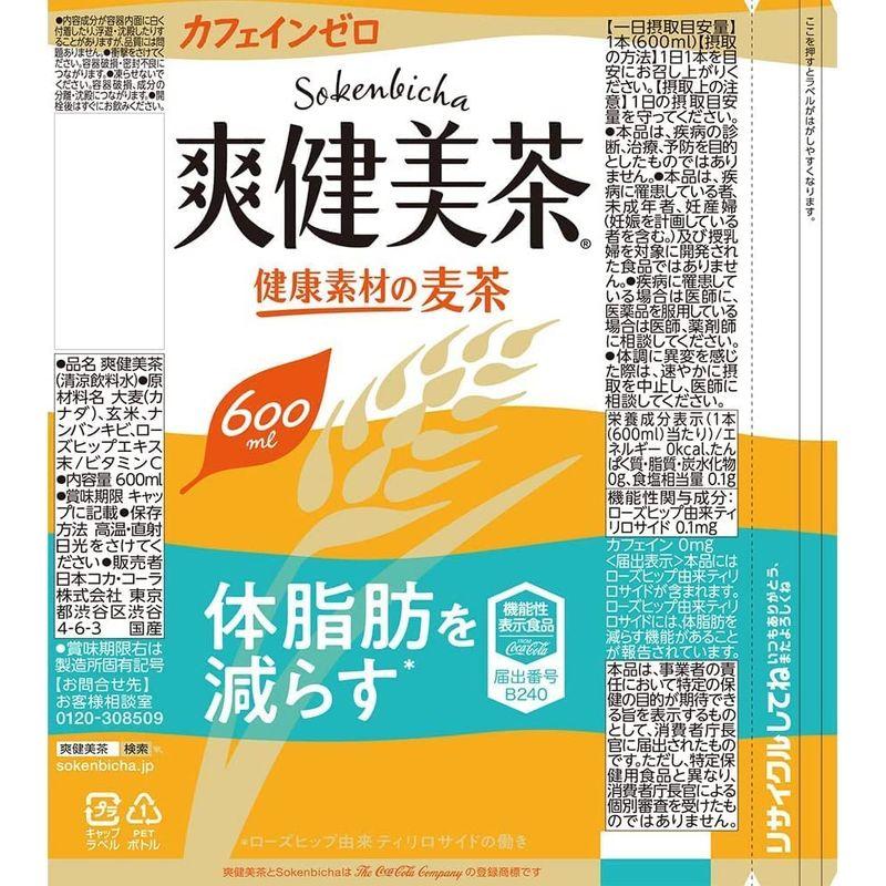 5箱・120本爽健美茶 健康素材の麦茶600Ｐ (120) お茶（ソフトドリンク）