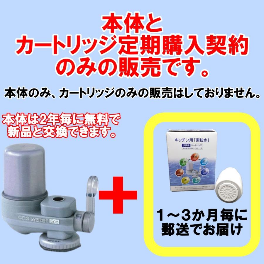 ワンウォーターECO 浄水器 キッチン用 素粒水 醗酵する水 環境改善