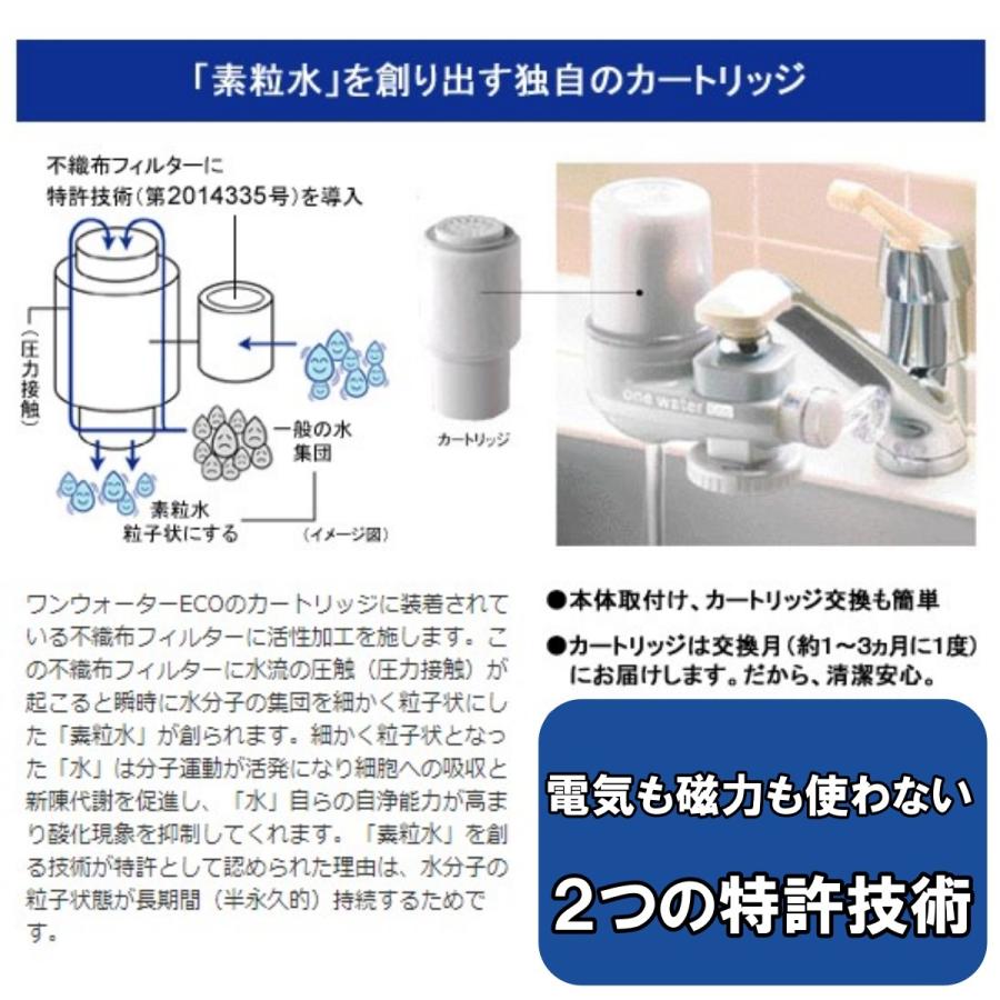 ワンウォーターECO 浄水器 キッチン用 素粒水 醗酵する水 環境改善