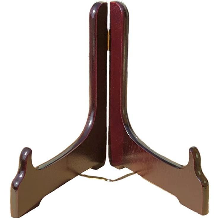 紀州シリーズ 木製皿立て 11号 ブラック ワインレッド (直径40〜48cmの