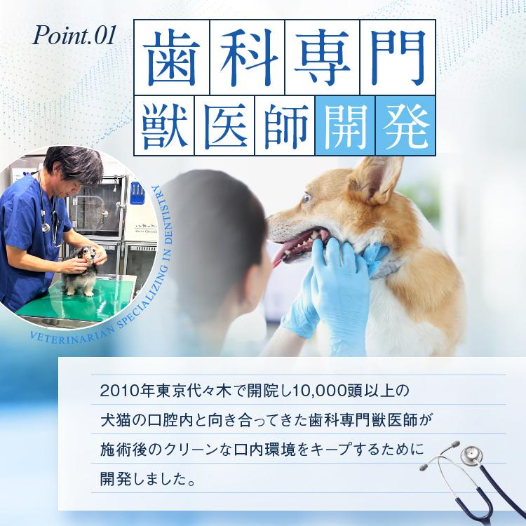 犬猫の歯石口臭対策 歯磨き粉 5000頭以上の犬の歯磨き 歯石除去 歯石取りを行ってきた獣医師が開発 Dr.YUJIRO デンタルジェル（夜用）※ 約3カ月分｜wanko-no-haisha｜05