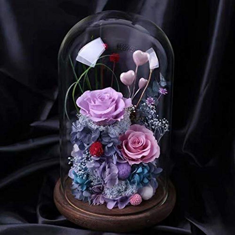 特別価格 プリザーブドフラワー ギフト 花 バラ プリザ 枯れない花 ガラスドーム ロース おしゃれ ケース入り ラッピング済み おしゃれ 女性 友達 新着商品 Www Wellbeingorganic Com