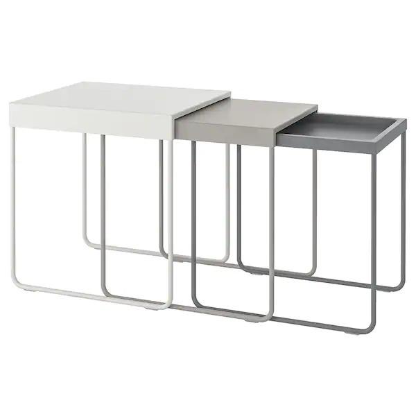 【廃盤品】IKEA イケア GRANBODA グランボダ ネストテーブル 3点 イケア（IKEA） 【IKEA】GRANBODA/グランボダ ネストテーブル3点セット
