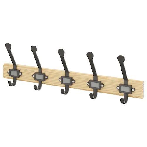Ikea 壁取り付けネジ別 Kartotek カルトテーク ラック フック5個付 パイン材 グレー Ikea 1818 Wannabee Yahoo 店 通販 Yahoo ショッピング