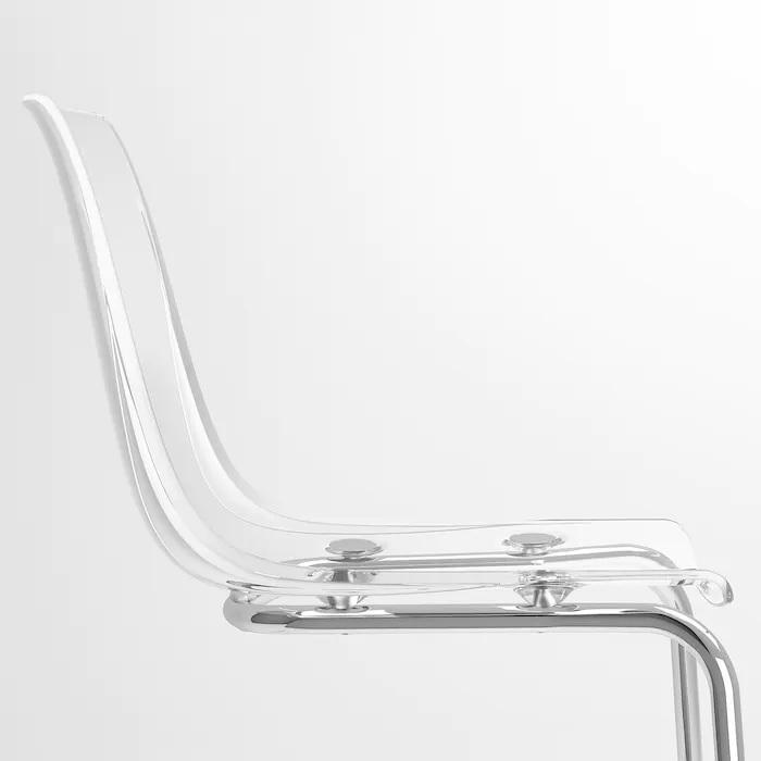 イケア（IKEA） 【IKEA】TOBIAS トービアス チェア, 透明/クロムメッキ