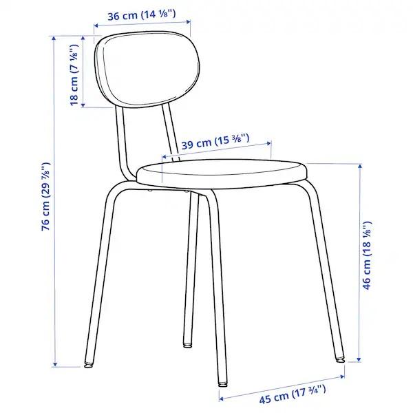 イケア（IKEA） 【IKEA】OSTANO オスタノ チェア, ブラック レマルン