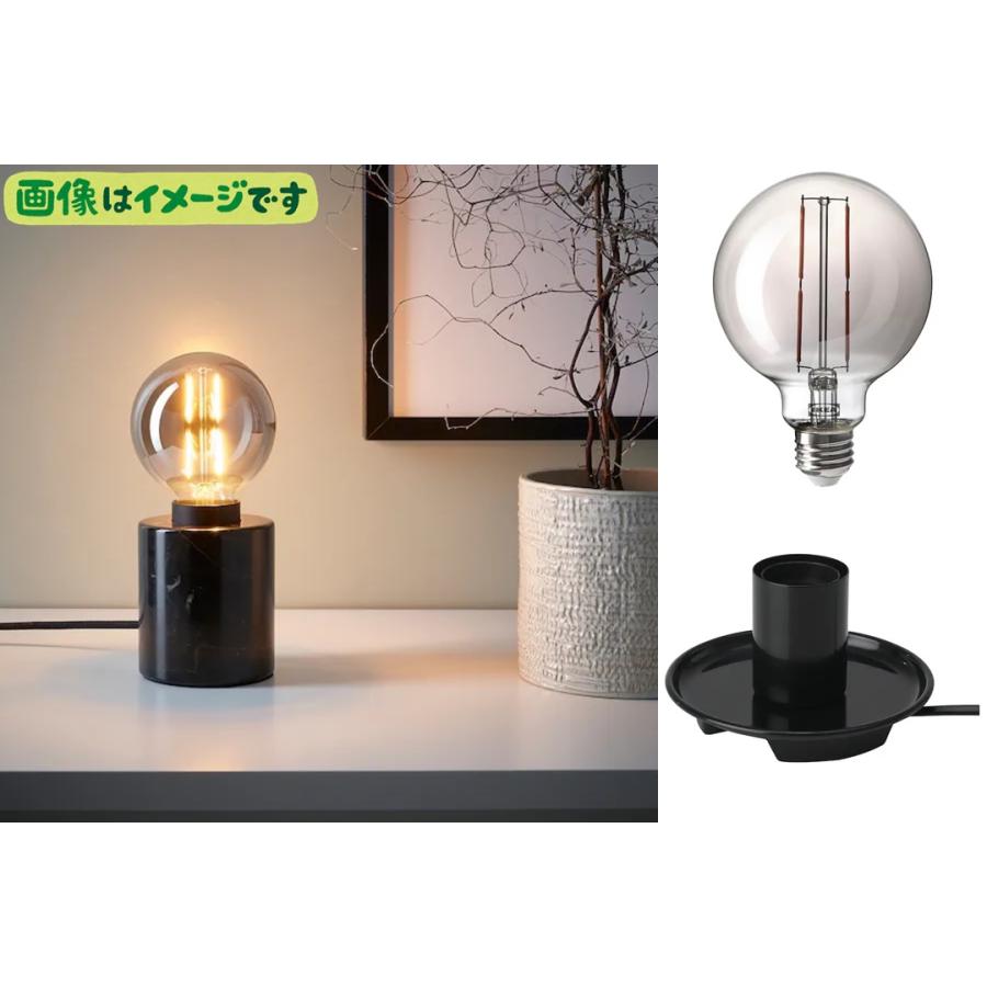 IKEA MOLNART モールナルト　LED電球　5種セット MOLNART モールナルト LED電球 E26 140ルーメン, 球形 グレークリア