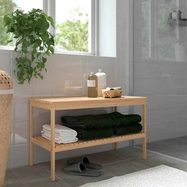 イケア 【IKEA】RAGRUND ローグルンド ベンチ, 竹, 77x37 cm イケア 【IKEA】RAGRUND ローグルンド ベンチ, 竹, 77x37 cm