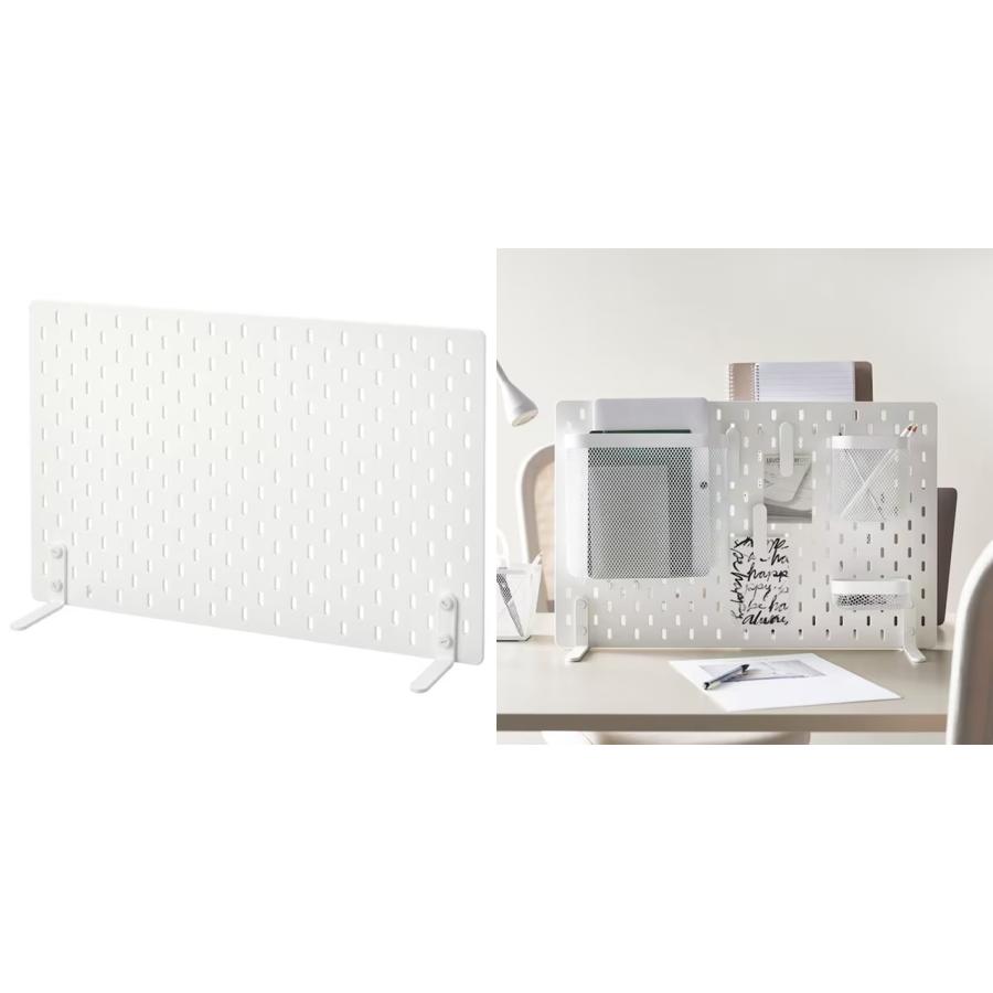 IKEA】SKADIS/スコーディス 有孔ボード 自立タイプ, ホワイト, 56x37