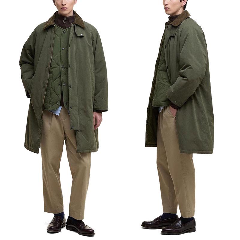 美品Barbour バブアーモスグリーンジャケット XL Barbour（バブアー） ジップアップブルゾン 36 モスグリーン メンズ