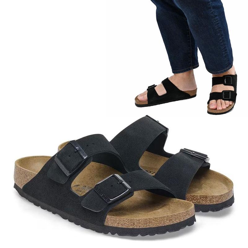 BIRKENSTOCK Arizona ブラック スエード サンダル 38 ビルケンシュトック BIRKENSTOCK サンダル メンズ レディース Arizona
