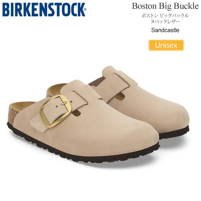 ビルケンシュトック　ボストン ビッグバックル　ヌバックサンダル　ゴールドバックル BIRKENSTOCK（ビルケンシュトック） サンダル メンズ レディース