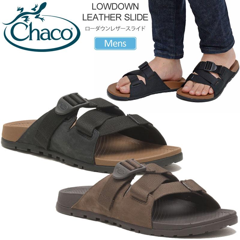 チャコ Chaco サンダル メンズ ローダウンレザースライド MS LOWDOWN LEATHER SLIDE 12366175｜wannado｜08