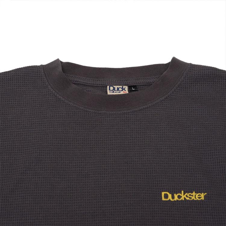 未使用 DERSCHUTZE ダークグレー 刺繍付き 長袖Tシャツ M mosaic