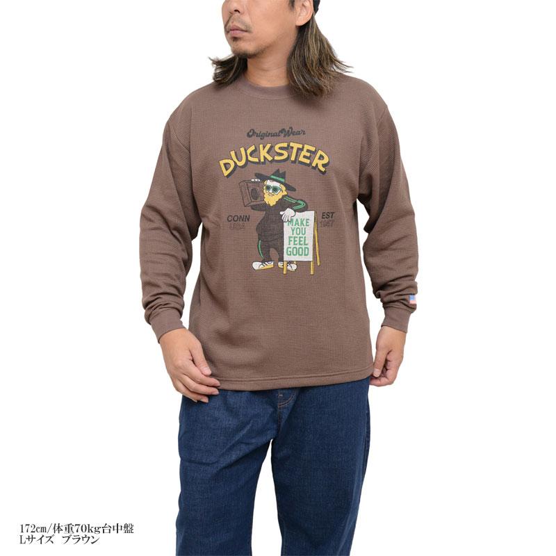 ダックスター Duckster Tシャツ 長袖 ロンT メンズ サーマル L/S TEE