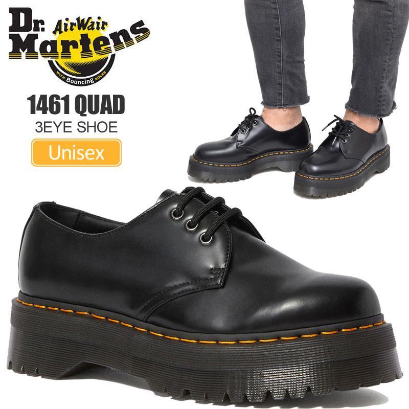 ドクターマーチン Dr Martens 3ホールシューズ 厚底 メンズ レディース 1461 Quad ブラック 23 29cm Dmt Wannado 通販 Yahoo ショッピング