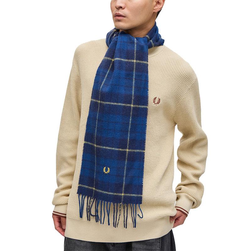 FRED PERRY フレッドペリー FREDPERRY マフラー 英国製 メンズ