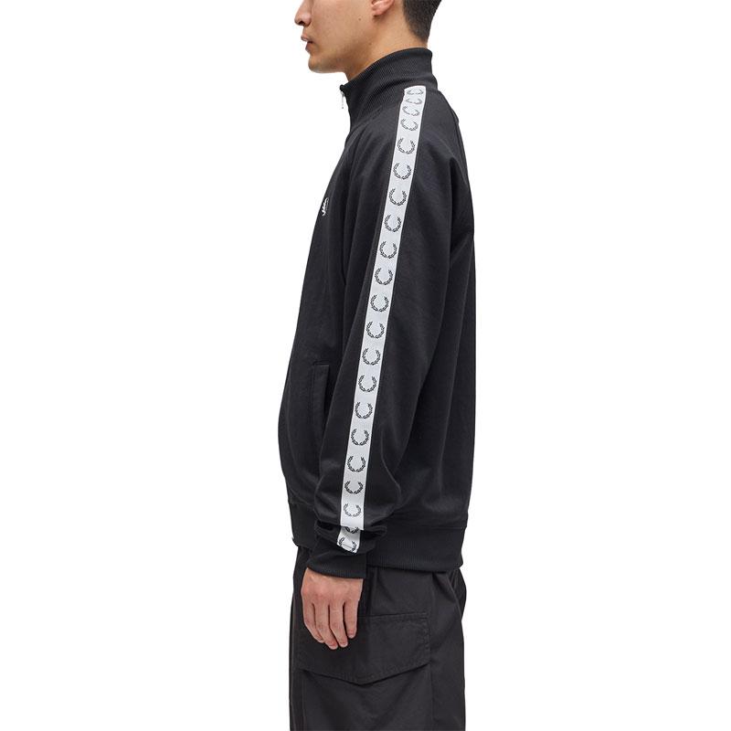 FREDPERRY テープドトラックジャケット　ブラック S ジャージ Taped Track Jacket(S 198：BLACK): | FRED PERRY JAPAN