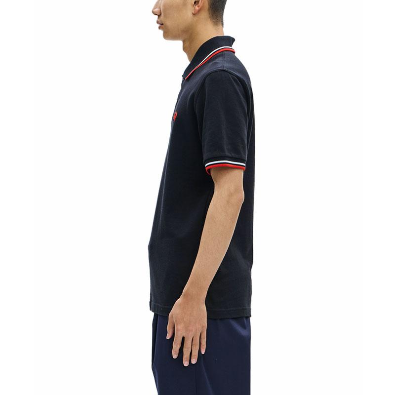 FRED PERRY ネイビー ポロシャツ 半袖 UK 10 FRED PERRY 半袖ポロシャツ XXL/ネイビー UK フレッドペリー