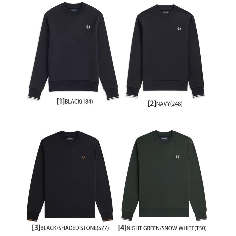 FRED PERRY／スウェットトレーナー／Sサイズ／黒 FRED PERRY フレッドペリー FREDPERRY トレーナー メンズ クルー