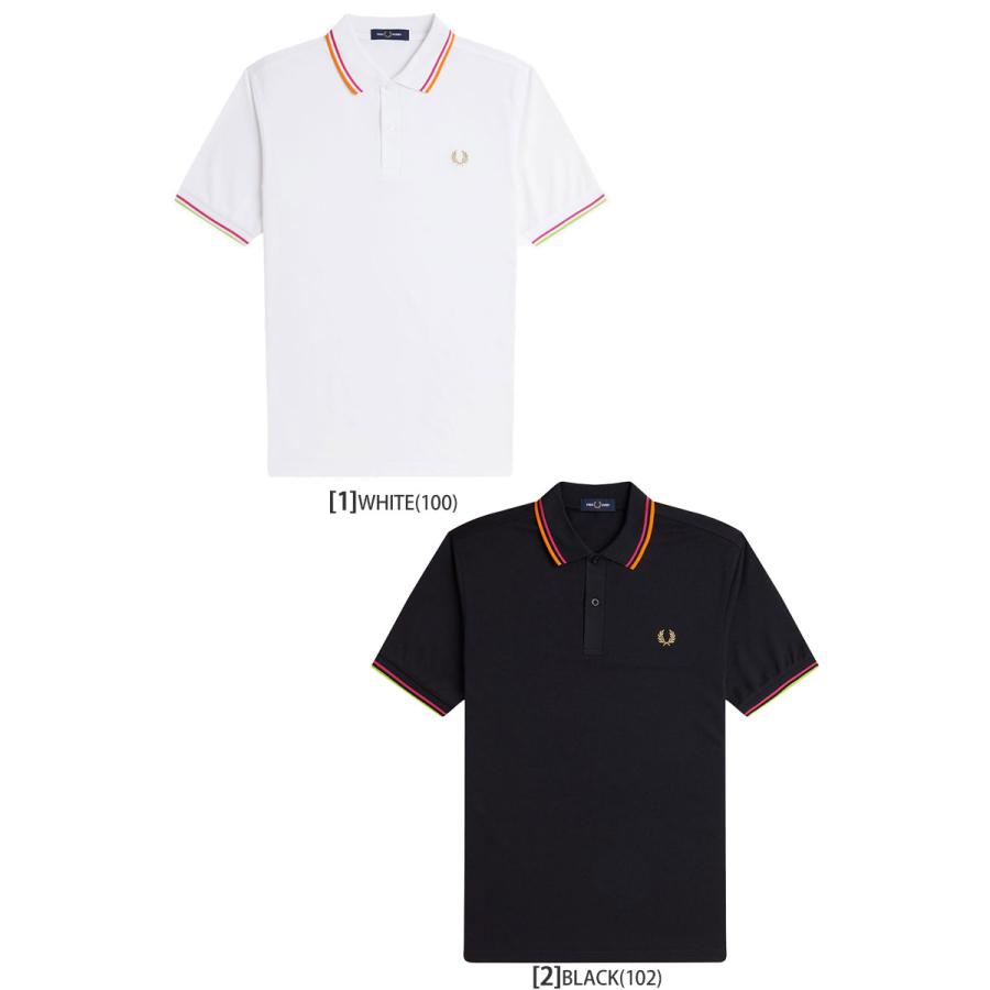 FRED PERRY 長袖ポロシャツ M 黒 カラー:ブラック×オレンジ FRED PERRY SHIRT 2024年秋冬・長袖ポロシャツ プレオーダー | FRED