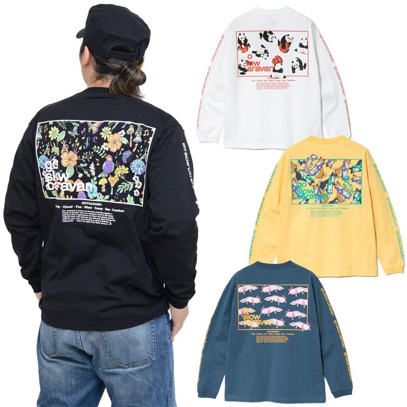 ゴースローキャラバン go slow caravan Tシャツ 長袖 ロンT メンズ USA