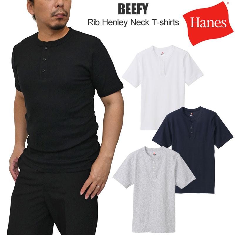 Hanes（ヘインズ） Hanes Tシャツ 半袖 メンズ BEEFY ビーフィー リブ