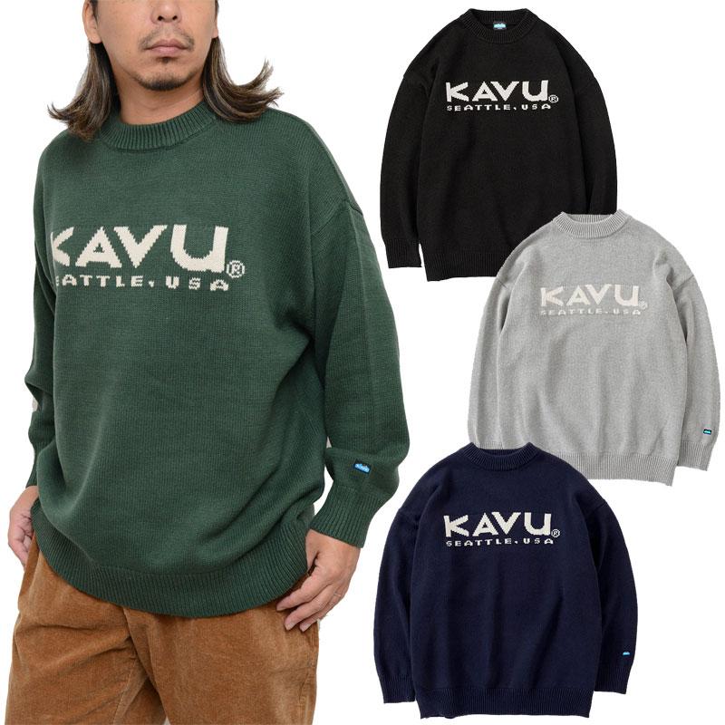 KAVU（カブー） セーター メンズ ロゴニット Logo Knit 19821919 