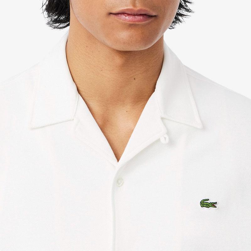 ☆ラコステ☆ メンズシャツ LACOSTE（ラコステ） 開襟シャツ メンズ 鹿の子地オープンカラーシャツ
