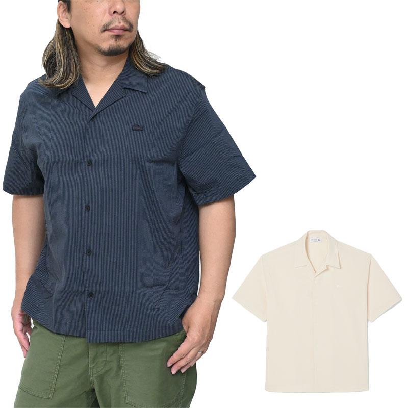 LACOSTE（ラコステ） 開襟シャツ メンズ シアサッカーオープンカラー