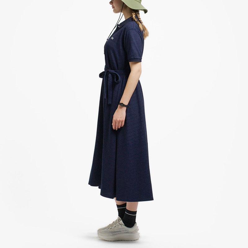 LACOSTE（ラコステ） ワンピース レディース インディゴ鹿の子